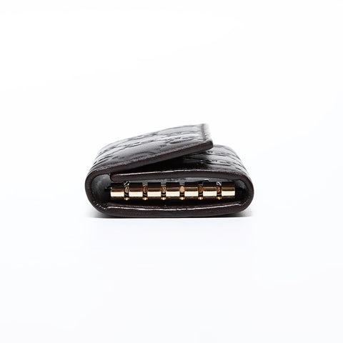 GUCCI GG Shima Leather Key holder Brown WS22405