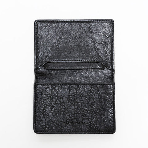 BALENCIAGA Leather Classic Card Case black WS22407