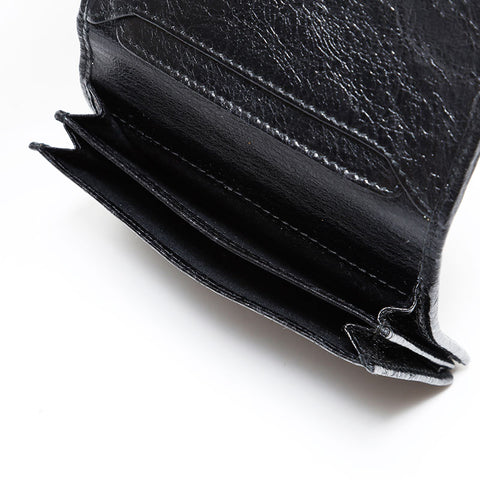 BALENCIAGA Leather Classic Card Case black WS22407