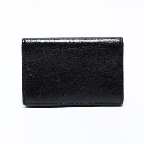 BALENCIAGA Leather Classic Card Case black WS22407