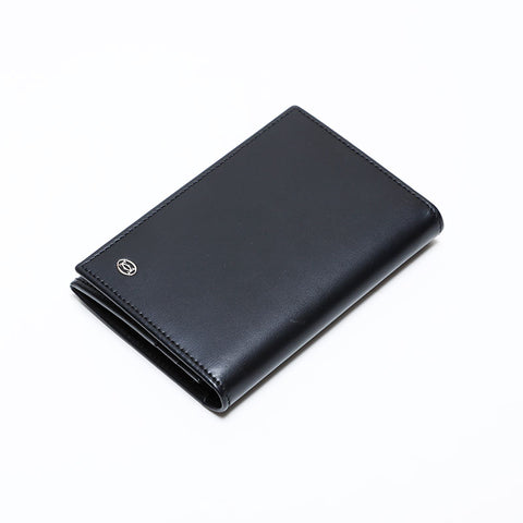 CARTIER Leather Business Card Holder Card Case black WS22408