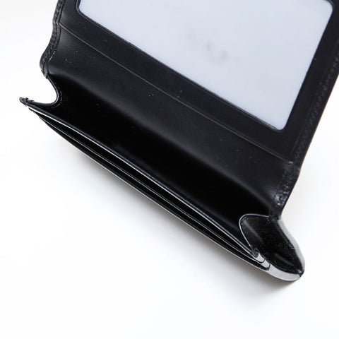 CARTIER Leather Business Card Holder Card Case black WS22408