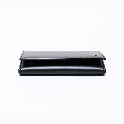 CARTIER Leather Business Card Holder Card Case black WS22408