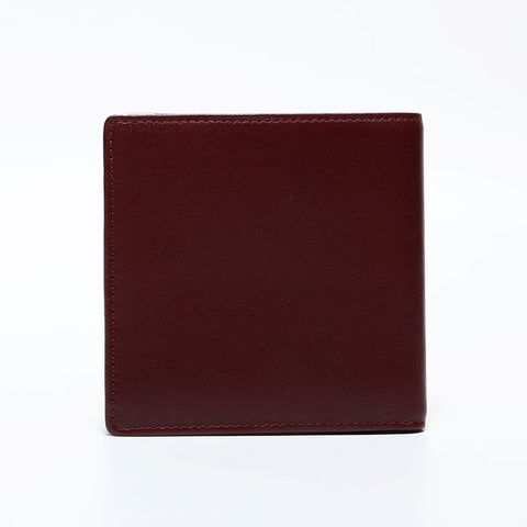 CARTIER Must Do Leather Bifold Wallet Red WS22409