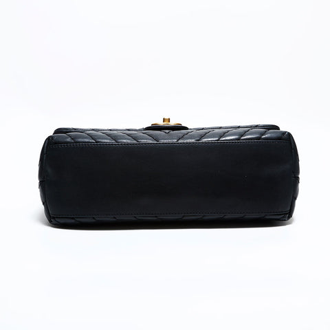 CHANEL No. 14 2010-2011 Chevron Shoulder Bag black WS22410