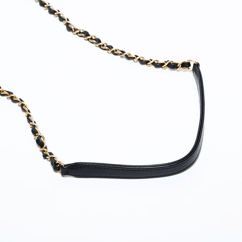 CHANEL 29th Series 2019 Pearl Single Flap Chain Shoulder Bag black WS22411