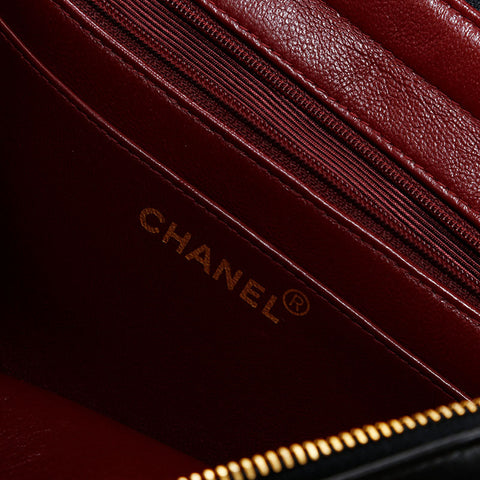 CHANEL No. 3 1994-1996 Lambskin Matelasse Backpack Â· Daypack black WS22412