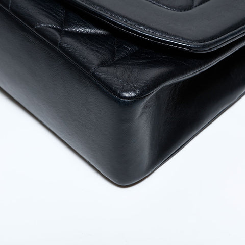CHANEL No. 2 1991-1994 Lambskin Diana 9.8" Shoulder Bag black WS22413