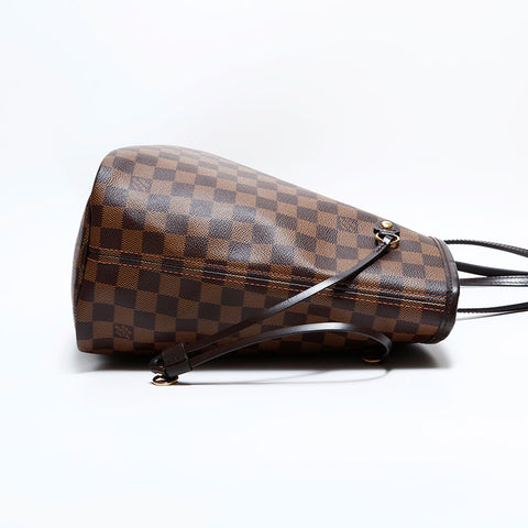 LOUIS VUITTON 2019 Damier Neverfull MM Tote Bag Brown WS22419