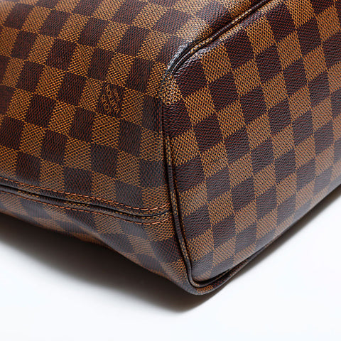 LOUIS VUITTON 2019 Damier Neverfull MM Tote Bag Brown WS22419