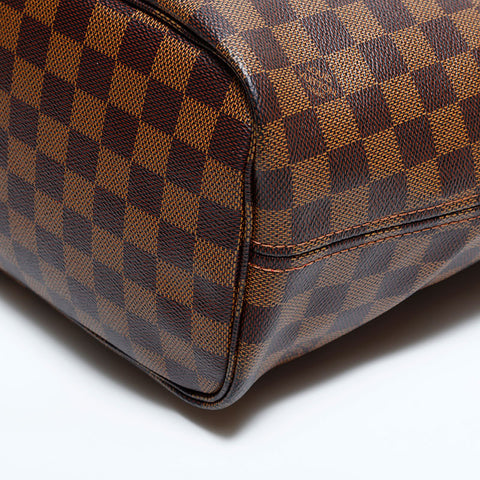 LOUIS VUITTON 2019 Damier Neverfull MM Tote Bag Brown WS22419