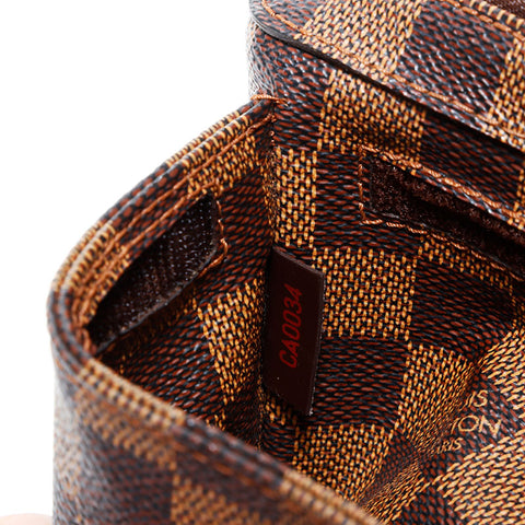 LOUIS VUITTON 2004 Damier Geronimos Shoulder Bag Brown WS22420