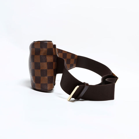 LOUIS VUITTON 2004 Damier Geronimos Shoulder Bag Brown WS22420