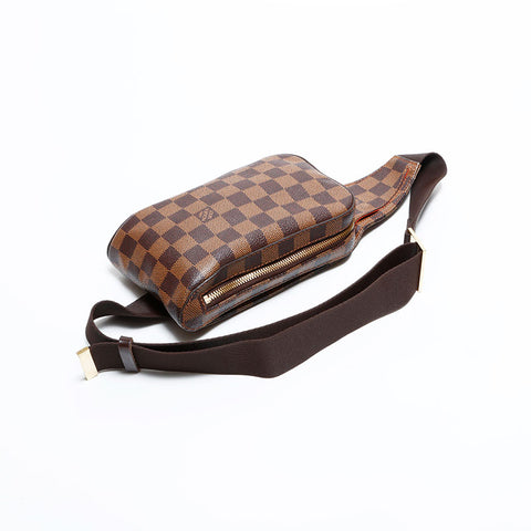 LOUIS VUITTON 2004 Damier Geronimos Shoulder Bag Brown WS22420