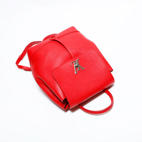 ルイ・ヴィトン LOUIS VUITTON 2016年製 ロックミー トリヨンレザー リュック・デイパック レッド WS22421
