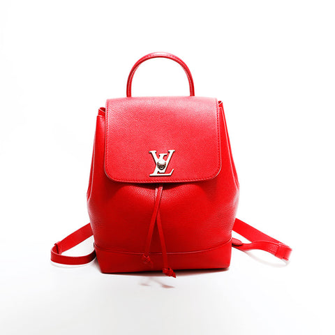 ルイ・ヴィトン LOUIS VUITTON 2016年製 ロックミー トリヨンレザー リュック・デイパック レッド WS22421