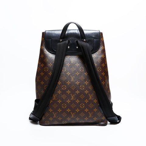 LOUIS VUITTON 2015 Monogram Macassar Parc Rucksack/Daypack Brown WS224 – NUIR VINTAGE