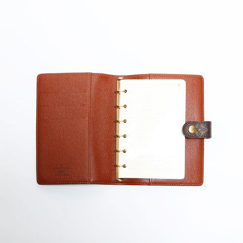 LOUIS VUITTON 2001 Monogram Agenda PM Planner Cover Other accessories Brown WS22428