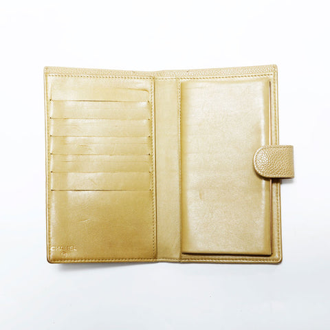 CHANEL No. 8 2003-2004 Caviar COCO Mark Purse beige WS22431