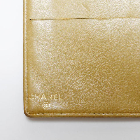 CHANEL No. 8 2003-2004 Caviar COCO Mark Purse beige WS22431