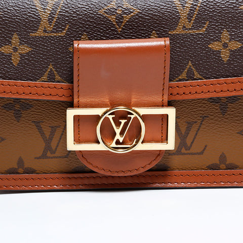 ルイ・ヴィトン LOUIS VUITTON モノグラム ポルトフォイユドーフィーヌ ショルダーバッグ ブラウン WS22435