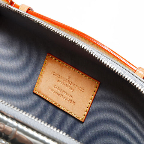 ルイ・ヴィトン LOUIS VUITTON モノグラム ミラー ハンドル ソフトトランク ショルダーバッグ シルバー WS22436