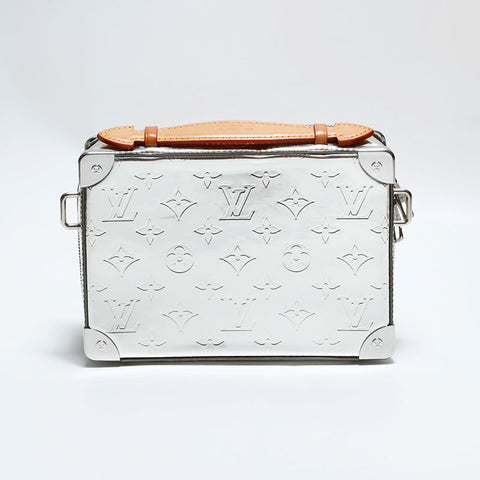 ルイ・ヴィトン LOUIS VUITTON モノグラム ミラー ハンドル ソフトトランク ショルダーバッグ シルバー WS22436