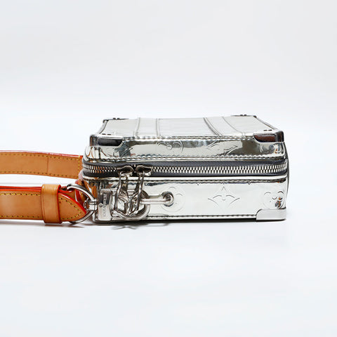 ルイ・ヴィトン LOUIS VUITTON モノグラム ミラー ハンドル ソフトトランク ショルダーバッグ シルバー WS22436