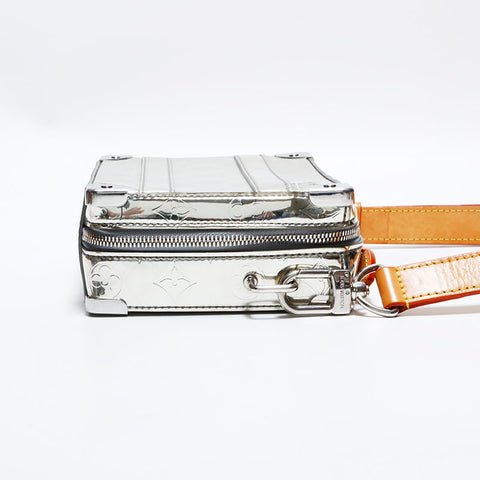 ルイ・ヴィトン LOUIS VUITTON モノグラム ミラー ハンドル ソフトトランク ショルダーバッグ シルバー WS22436