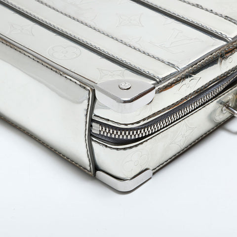 ルイ・ヴィトン LOUIS VUITTON モノグラム ミラー ハンドル ソフトトランク ショルダーバッグ シルバー WS22436