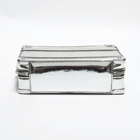 ルイ・ヴィトン LOUIS VUITTON モノグラム ミラー ハンドル ソフトトランク ショルダーバッグ シルバー WS22436