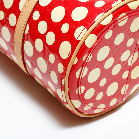 LOUIS VUITTON 2012 Vernis Dot Infinity Yayoi Kusama Papillon Shoulder Bag Red WS22440