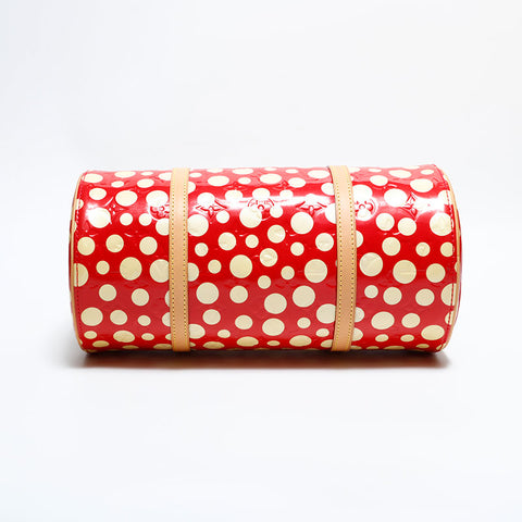 LOUIS VUITTON 2012 Vernis Dot Infinity Yayoi Kusama Papillon Umhängetasche Rot WS22440