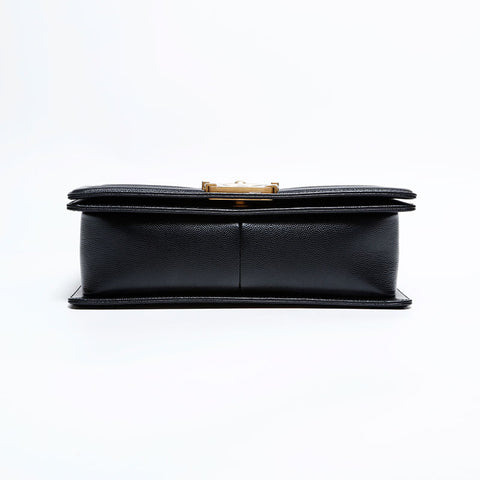 CHANEL 25th series 2018 Caviar Boy Chain Shoulder Bag black WS22442