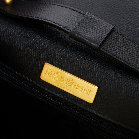 イヴ・サンローラン YVES SAINT LAURENT レザー YSL ロゴ ショルダーバッグ ブラック WS22445