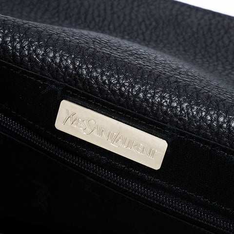 イヴ・サンローラン YVES SAINT LAURENT レザー ハート メッセンジャー ショルダーバッグ ブラック WS22447