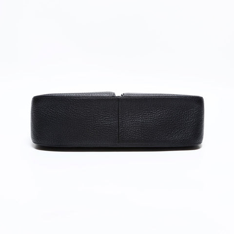 イヴ・サンローラン YVES SAINT LAURENT レザー ハート メッセンジャー ショルダーバッグ ブラック WS22447