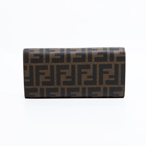 フェンディ FENDI PVC ズッカ 長財布 ブラウン WS22448