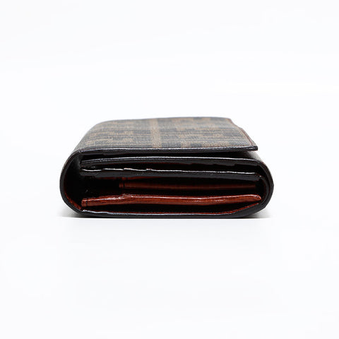 フェンディ FENDI PVC ズッカ 長財布 ブラウン WS22448