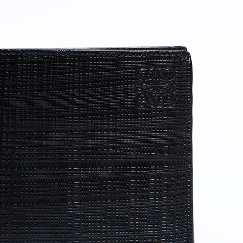 ロエベ LOEWE レザー 二つ折り財布 ブラック WS22449