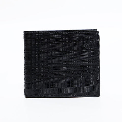 ロエベ LOEWE レザー 二つ折り財布 ブラック WS22449