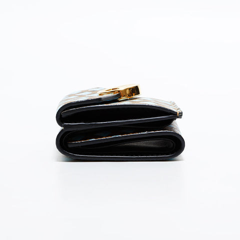 フェンディ FENDI マルチカラー ロゴ コンパクト ウォレット 三つ折り財布 マルチカラー WS22450