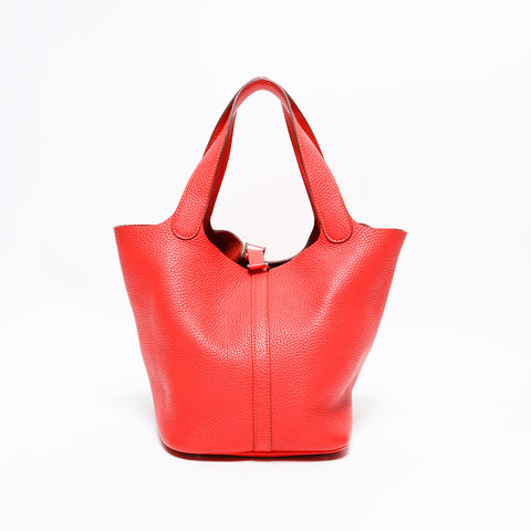 エルメス HERMES R刻印 2014年製 ピコタン PM ハンドバッグ ピンク WS22451