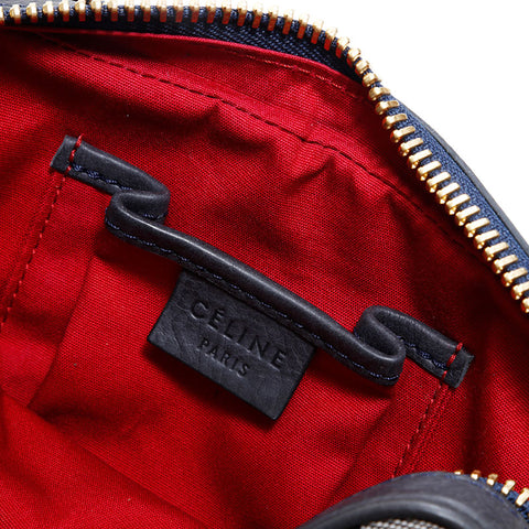 セリーヌ CELINE マカダム キャンバス カメラバッグ ショルダーバッグ ネイビー WS22452
