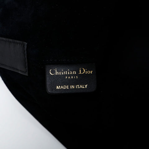 クリスチャンディオール Christian Dior Toujours カナージュ ミディアム ハンドバッグ ブラック WS22456