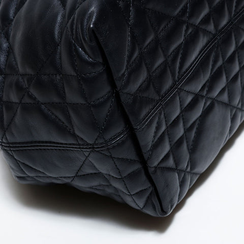 クリスチャンディオール Christian Dior Toujours カナージュ ミディアム ハンドバッグ ブラック WS22456