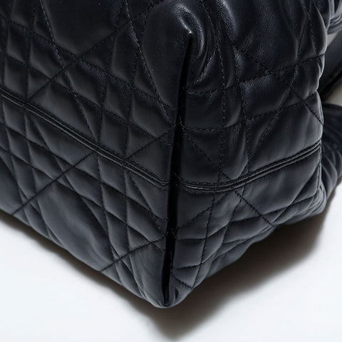 クリスチャンディオール Christian Dior Toujours カナージュ ミディアム ハンドバッグ ブラック WS22456
