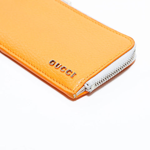 GUCCI leather Coin case Orange WS22457