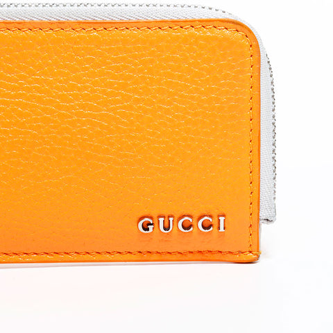 GUCCI leather Coin case Orange WS22457