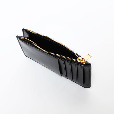 イヴ・サンローラン YVES SAINT LAURENT レザー カードケース コインケース ブラック WS22458